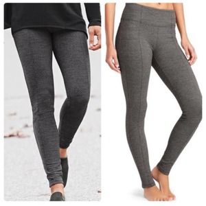 Athleta Criss Cross Metro High Waisted Leggings Gray Small
